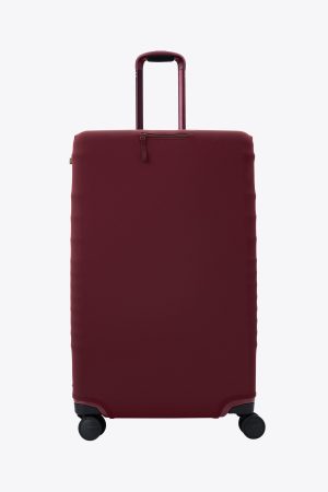 The Large Check-In Luggage Cover in Burgundy