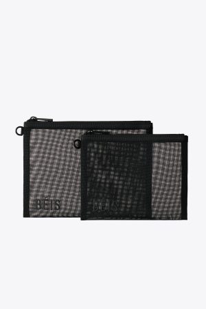 The Mesh Pouch Duo in Black
