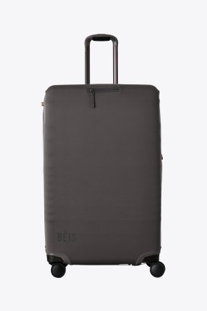 The Large Check-In Luggage Cover in Charcoal