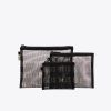 The Mesh Pouch Trio in Black